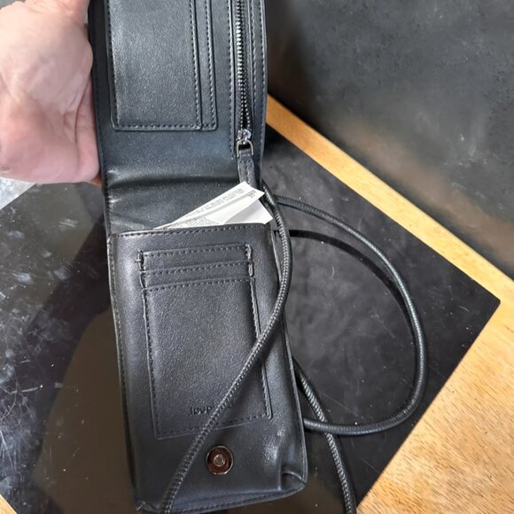 Desi Wallet Passport Crossbody Black Bag Travel Documents - Picture 5 of 7